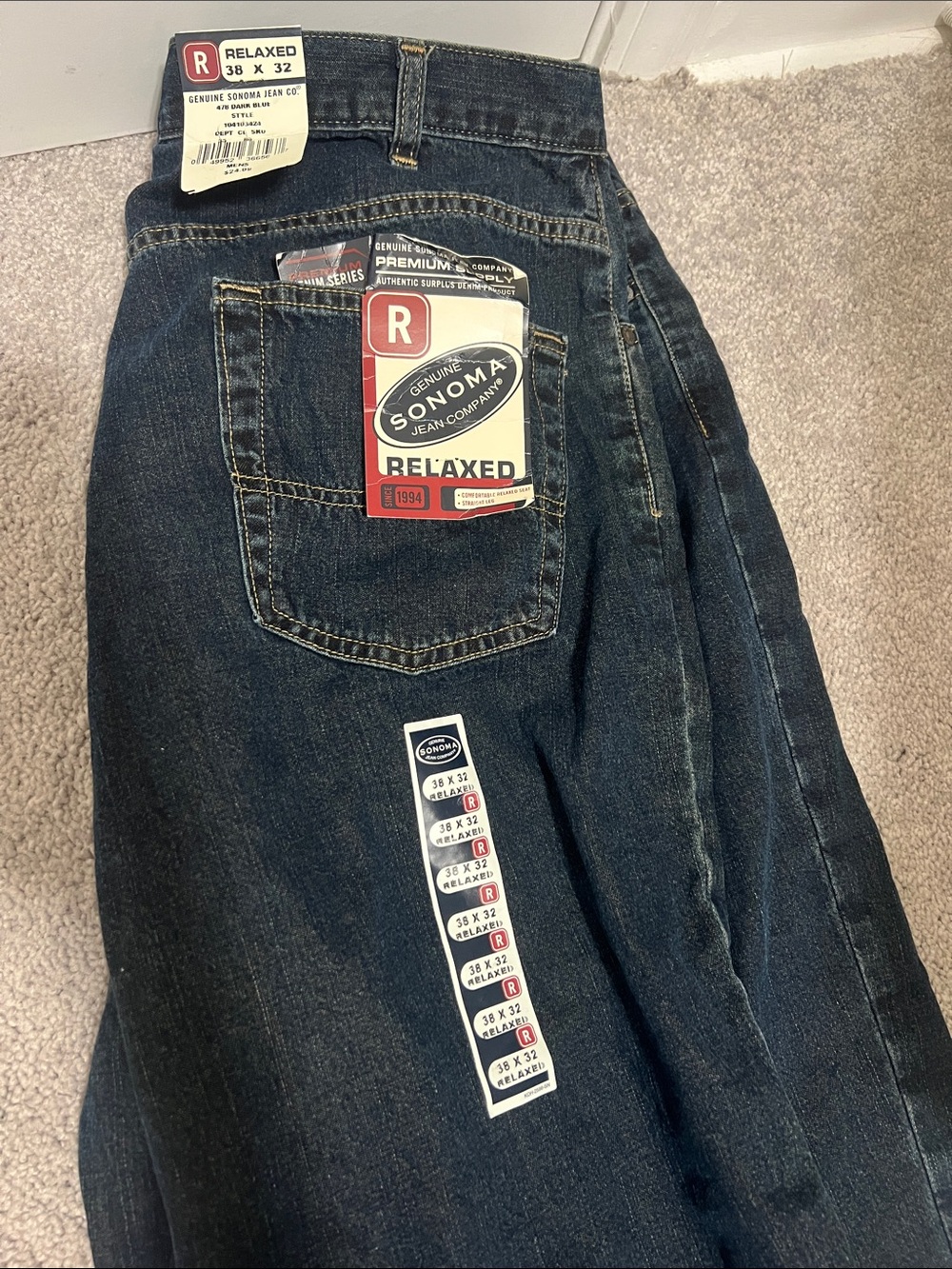 Sonoma Relaxed Fit Jeans in Dark Indigo